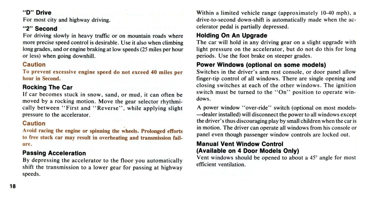 1976 Chrysler Owners Manual Page 53